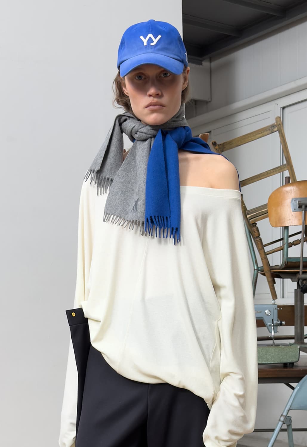 SCOOP NECK LOUNGE TOP, CREAM 상품이미지2