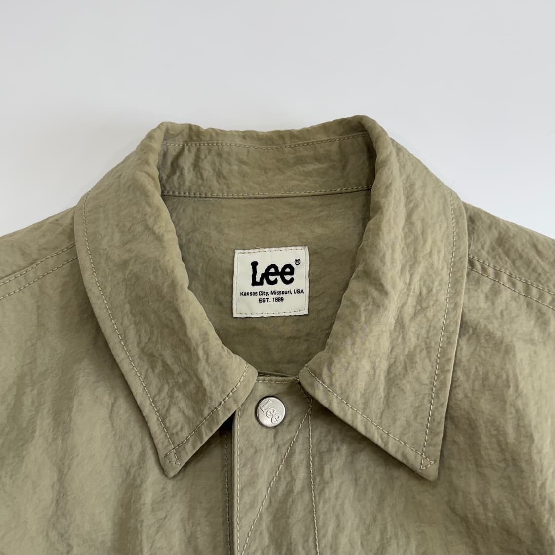 Lee 리 카키베이지 아노락 셔츠 자켓  상품이미지5