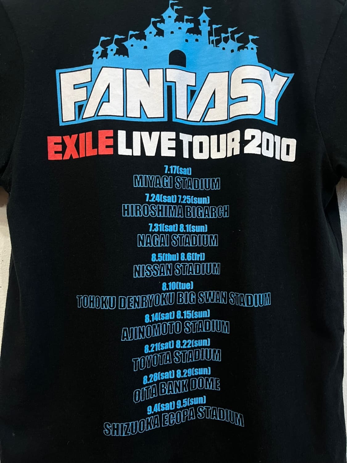 2010 Exile 락밴드 투어 반팔 티셔츠 우먼즈 상품이미지3