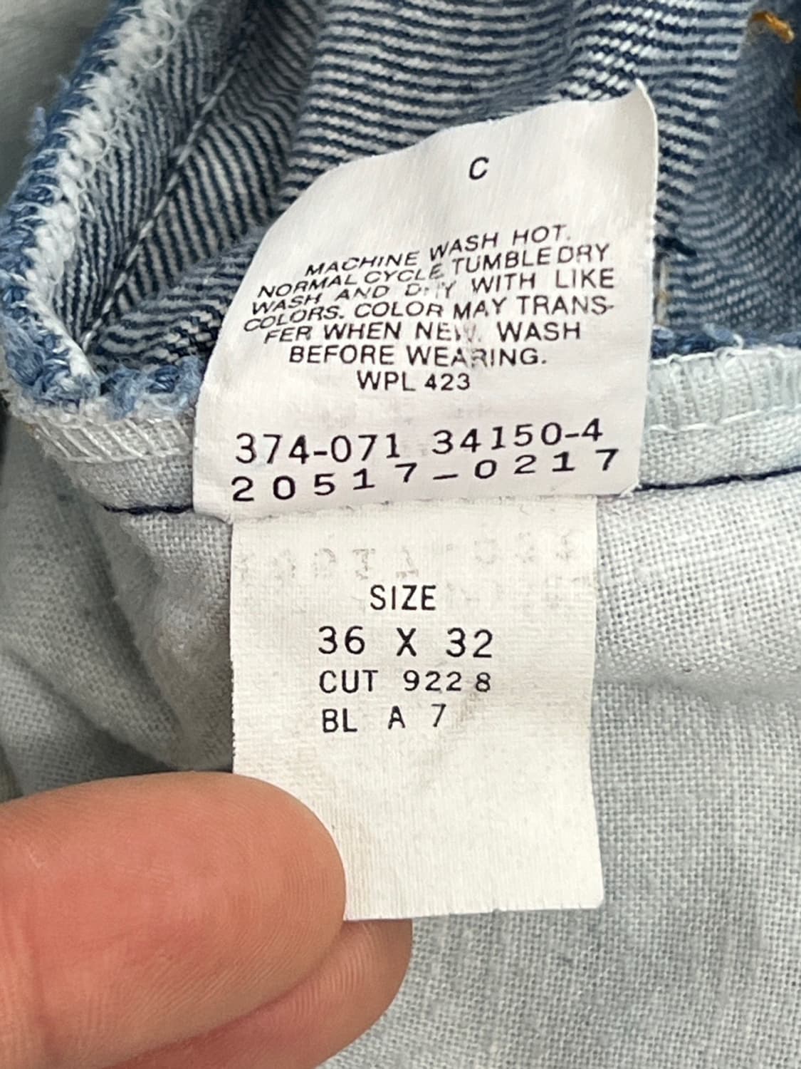 리바이스 90s 517 오렌지 탭 데님 팬츠 / 35 x 32 상품이미지8