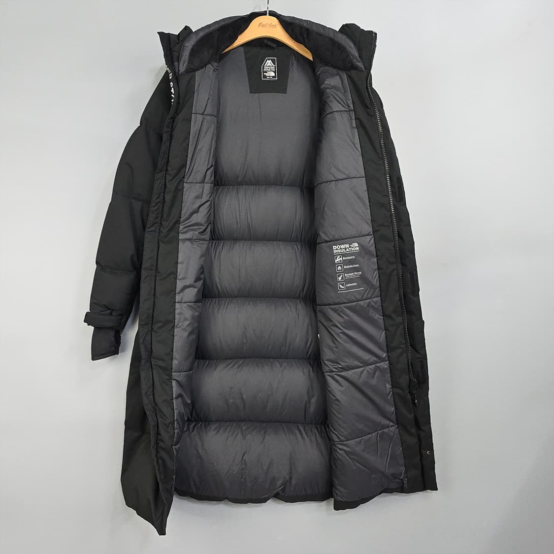 노스페이스 익스플로딩 롱 다운 패딩 코트 블랙 XS(소지섭 롱패딩) 상품이미지5