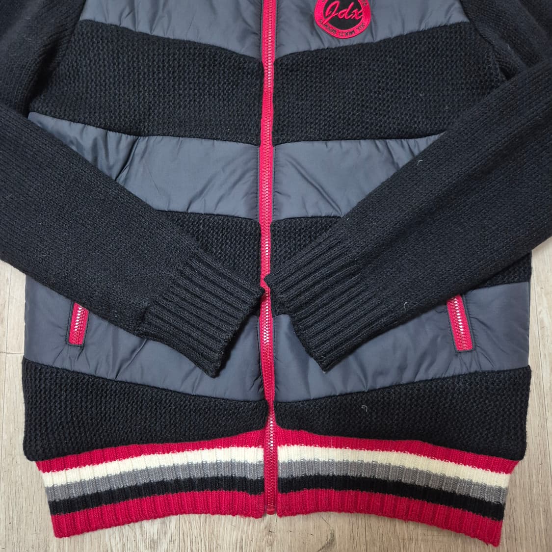 JDX 여성 골프웨어 자수로고 니트 자켓 상품이미지3