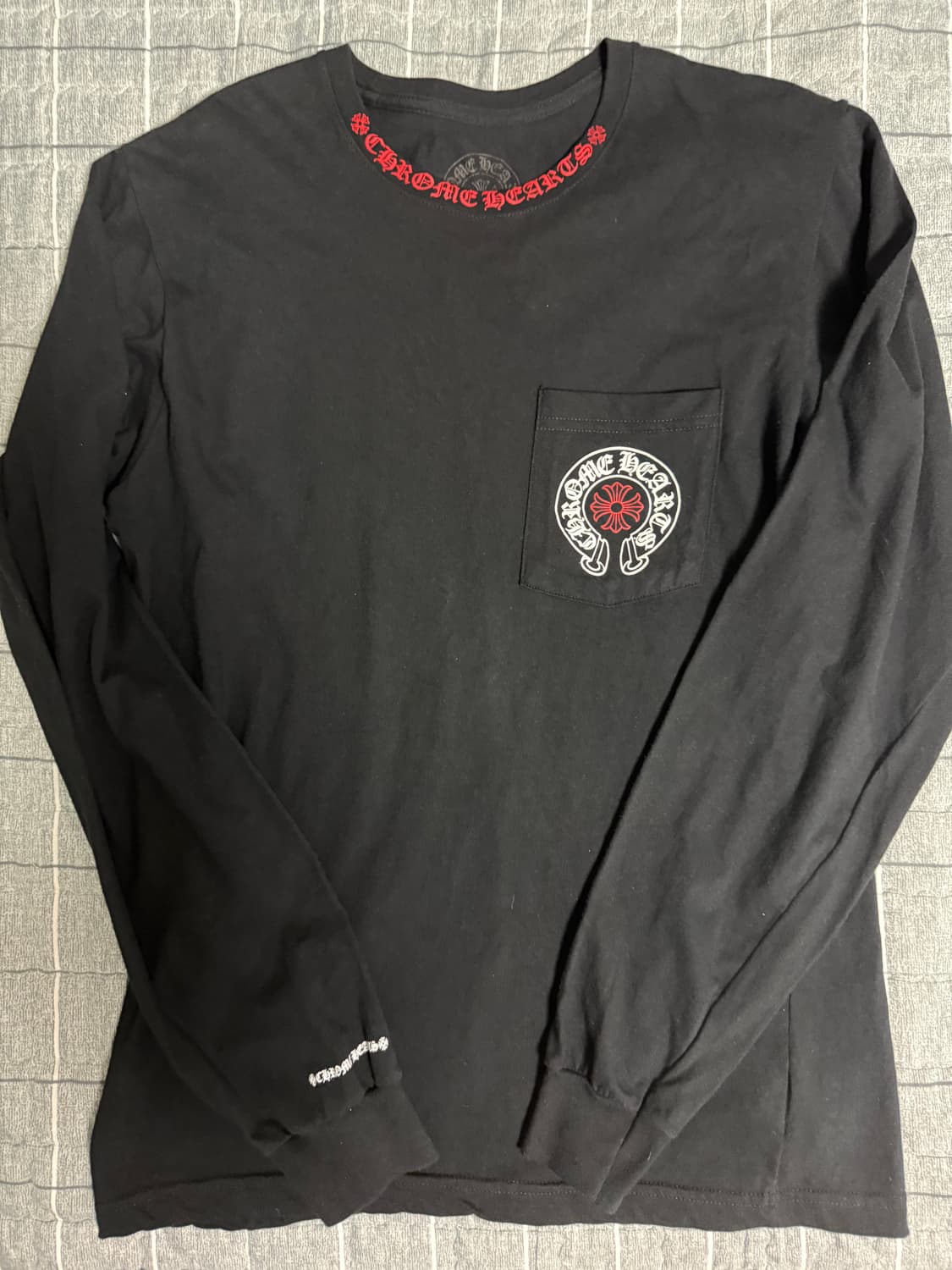 크롬하츠 홀스슈 롱슬리브 M (흔한모델아님) 거의새것 1회착용  상품이미지1