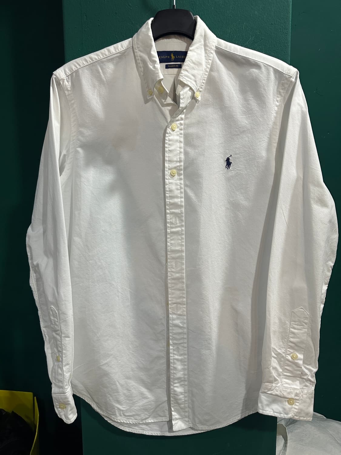 폴로 옥스포드셔츠 화이트 S 상품이미지1
