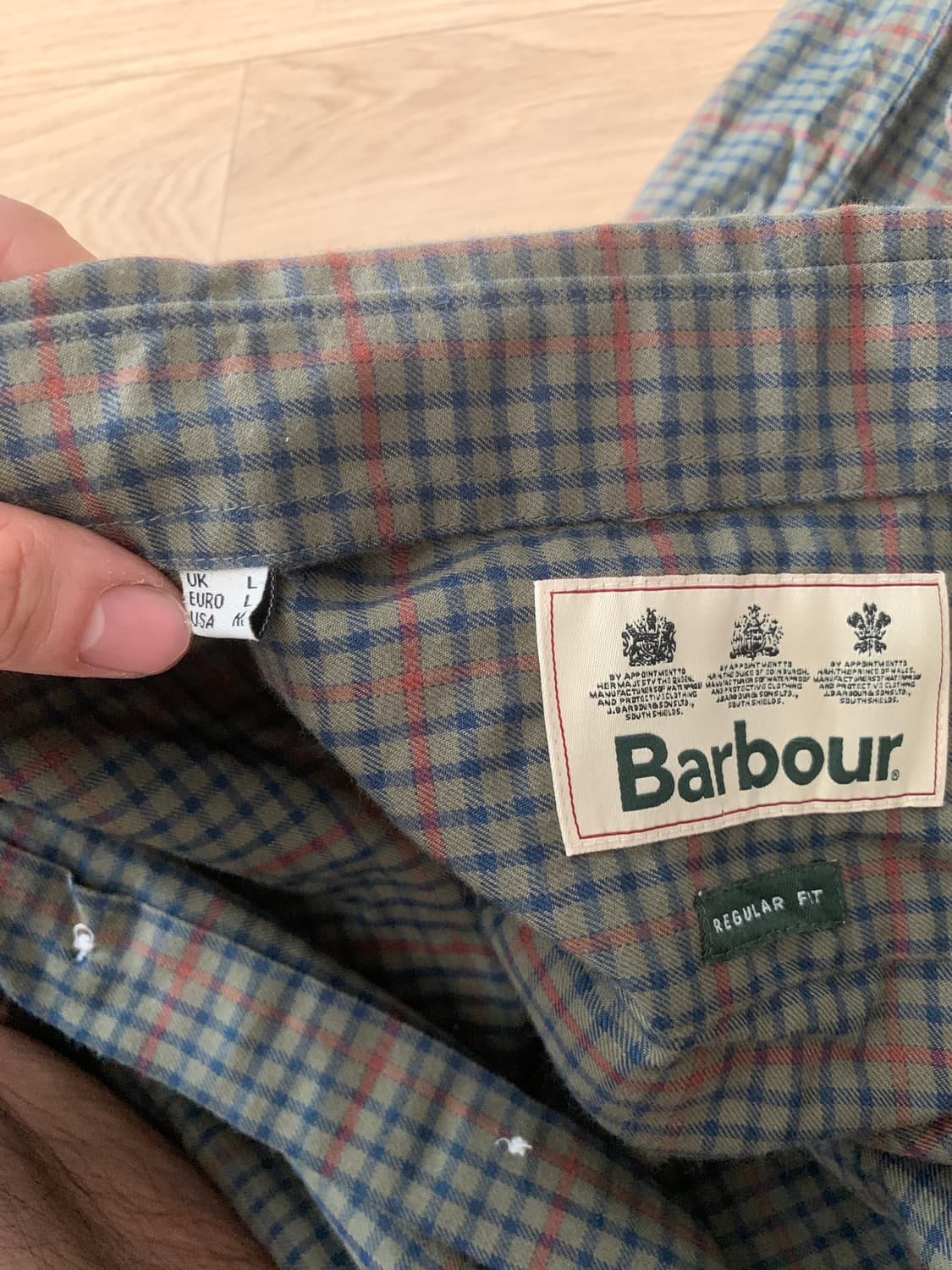 100)Barbour 바버 체크셔츠 상품이미지3