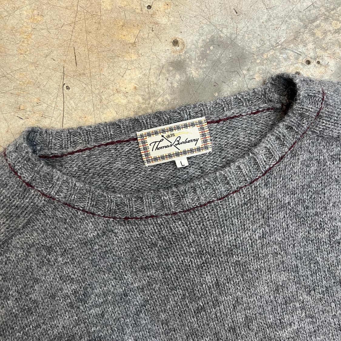 Thomas Burberry 울 니트 상품이미지2