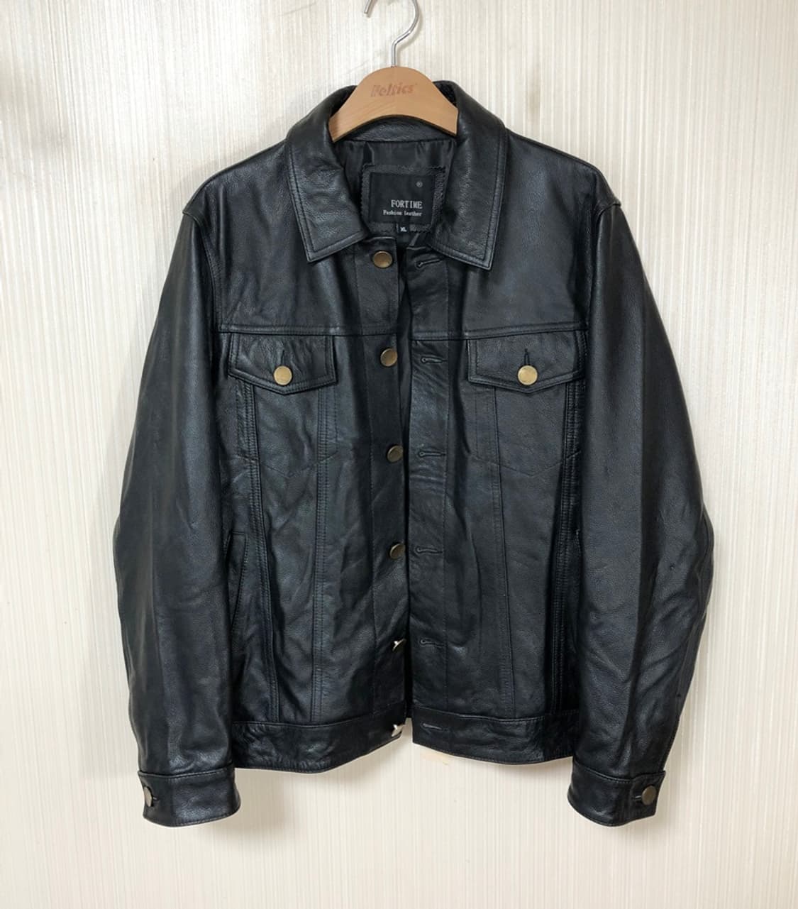 카우하이드 레더 트러커자켓/가죽트러커자켓 XL 상품이미지9