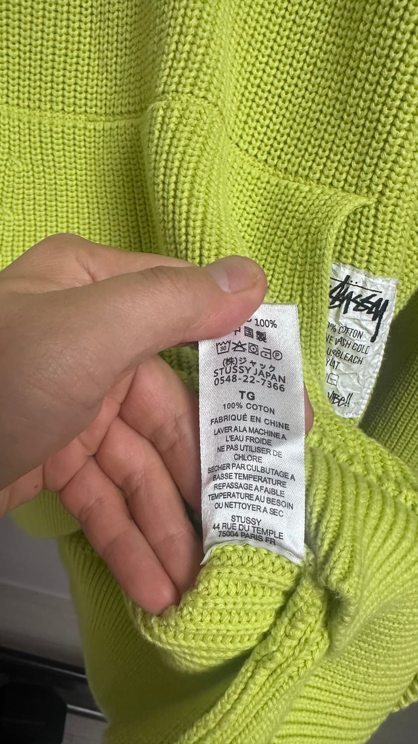 정품 스투시 코튼 니트 후드 판매합니다 상품이미지7