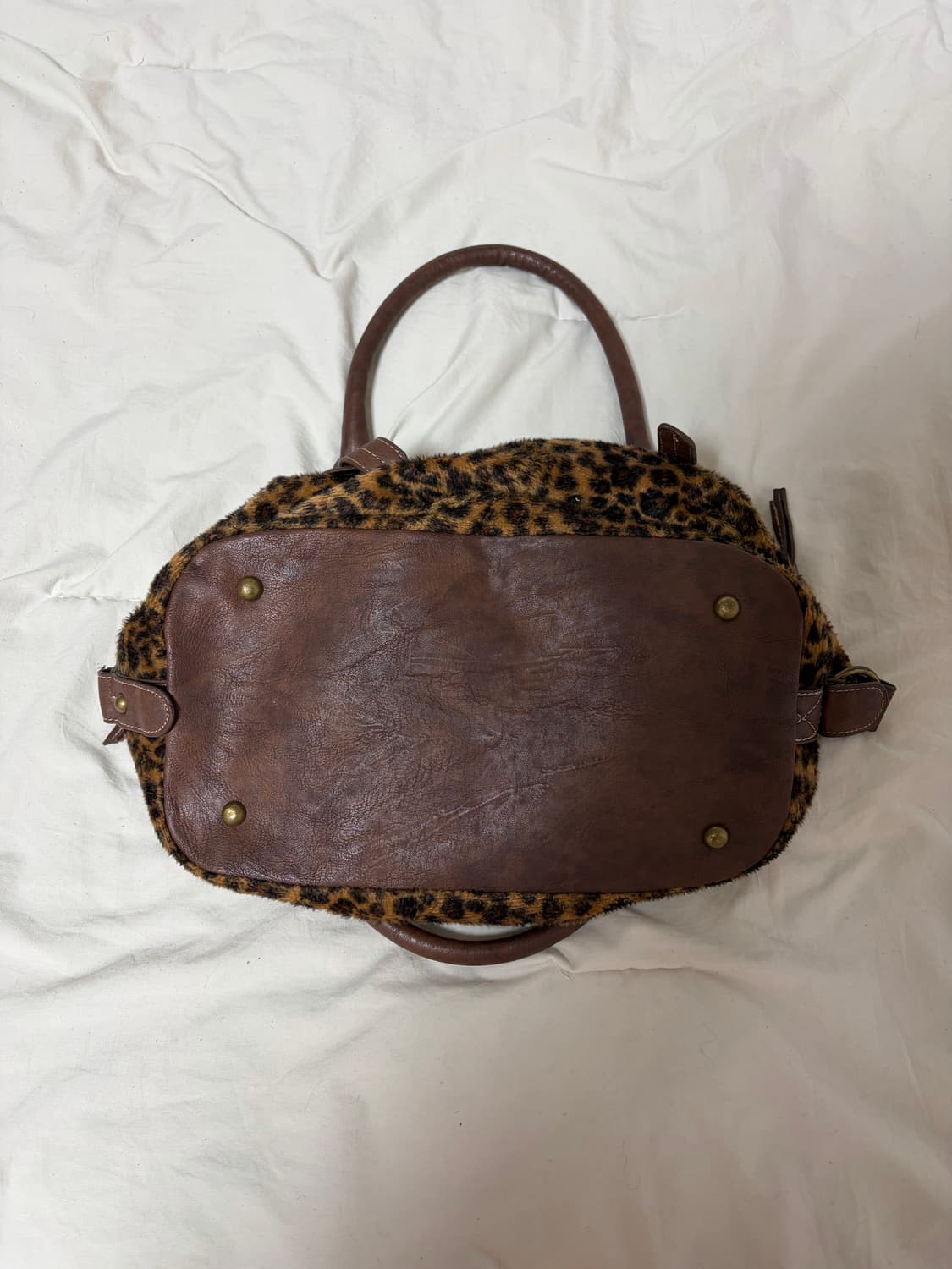 호피 퍼 핸드백 y2k 갸루 상품이미지3