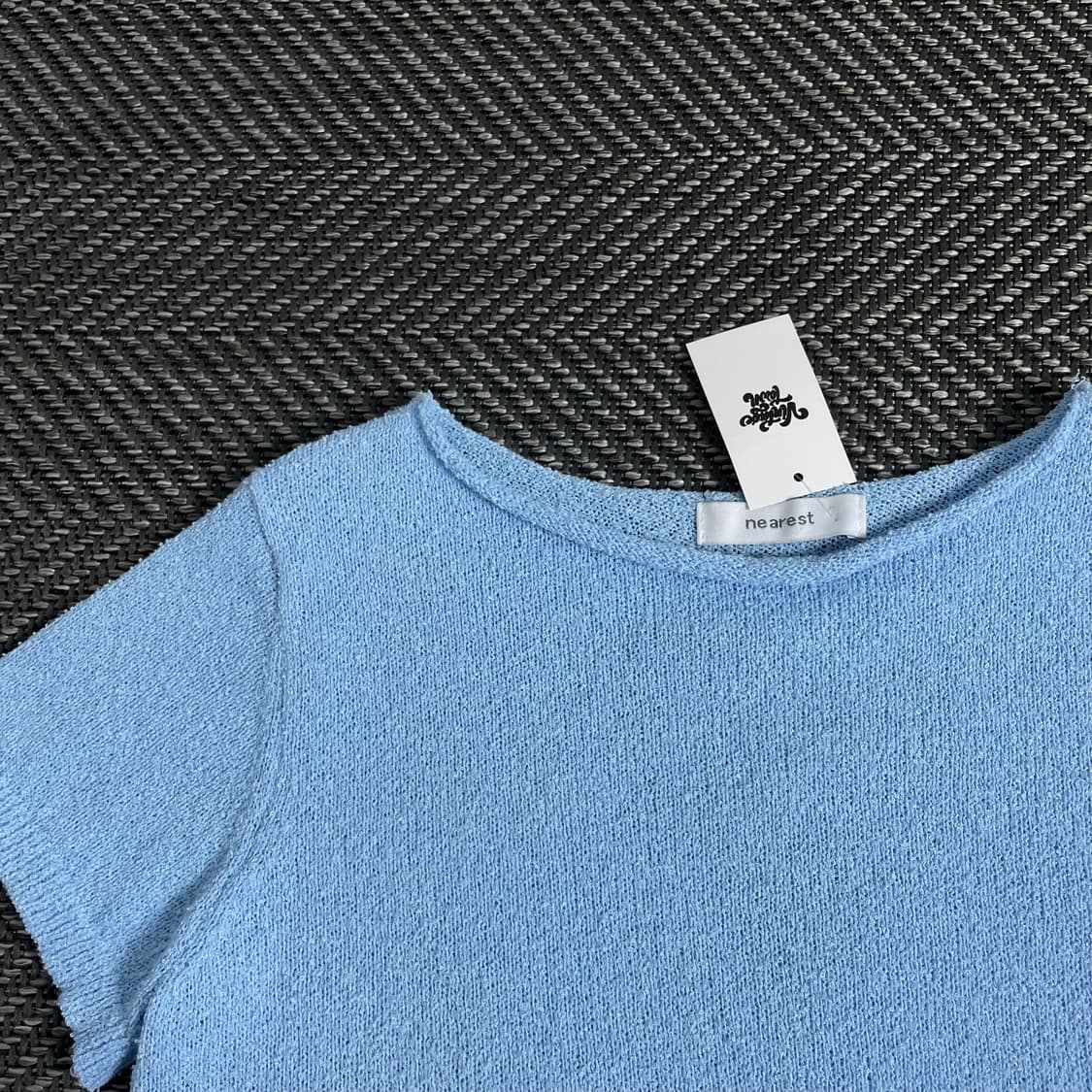 빈티지 우먼스 크롭 부클레 니트o 2882 상품이미지3