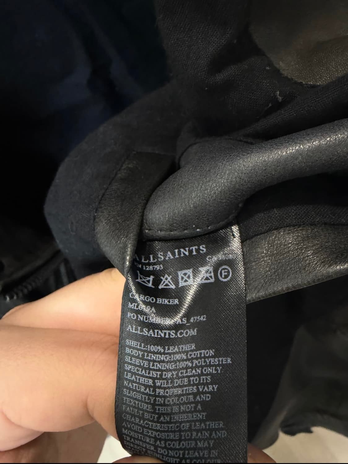 (L) Allsaints 올세인츠 아머 레더 자켓 상품이미지6