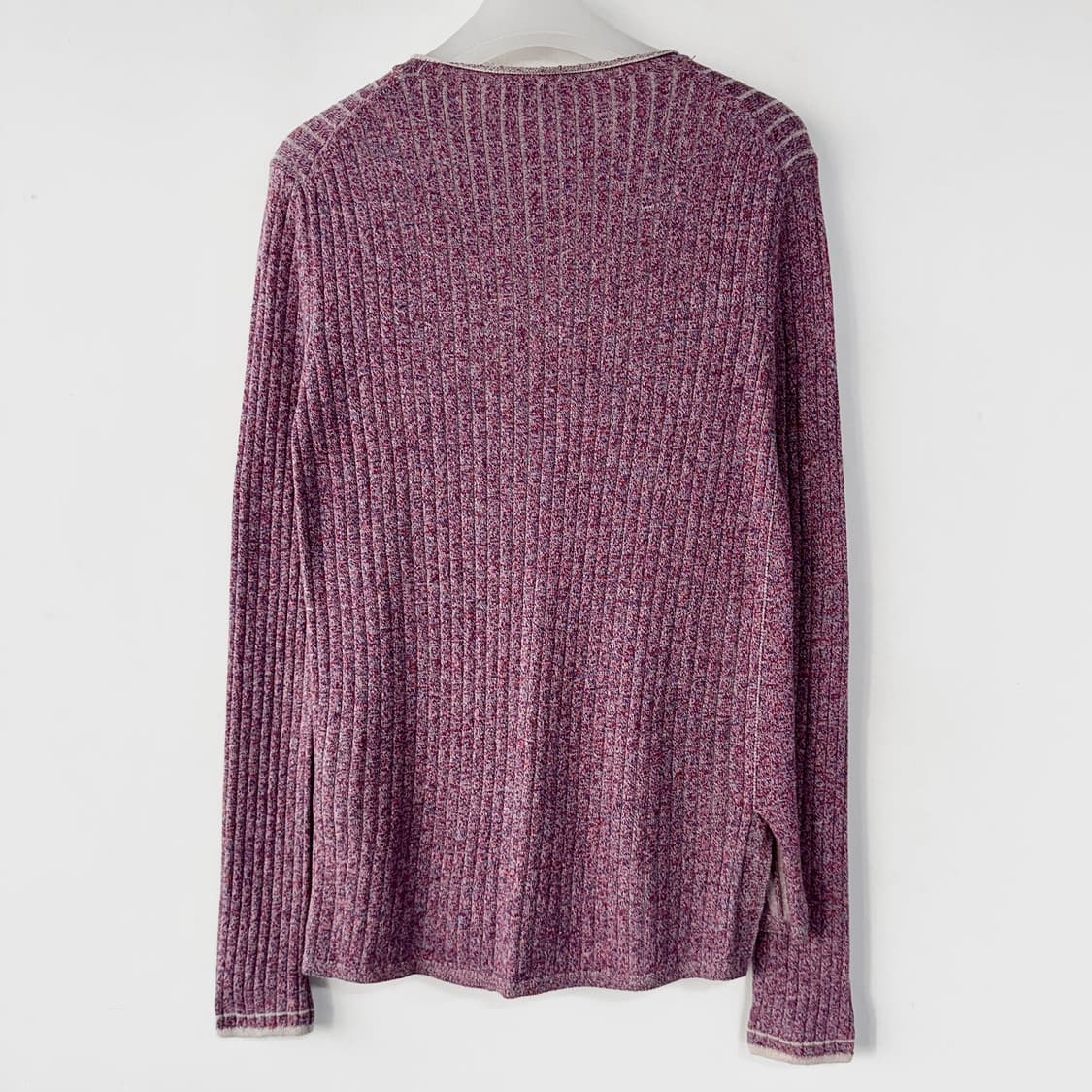 더캐시미어 울 캐시 리브드 니트 탑 상품이미지5