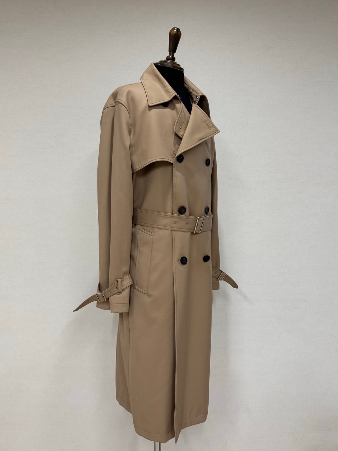 IN SILENCE 울 블렌드 베이지 트렌치 코트  상품이미지3