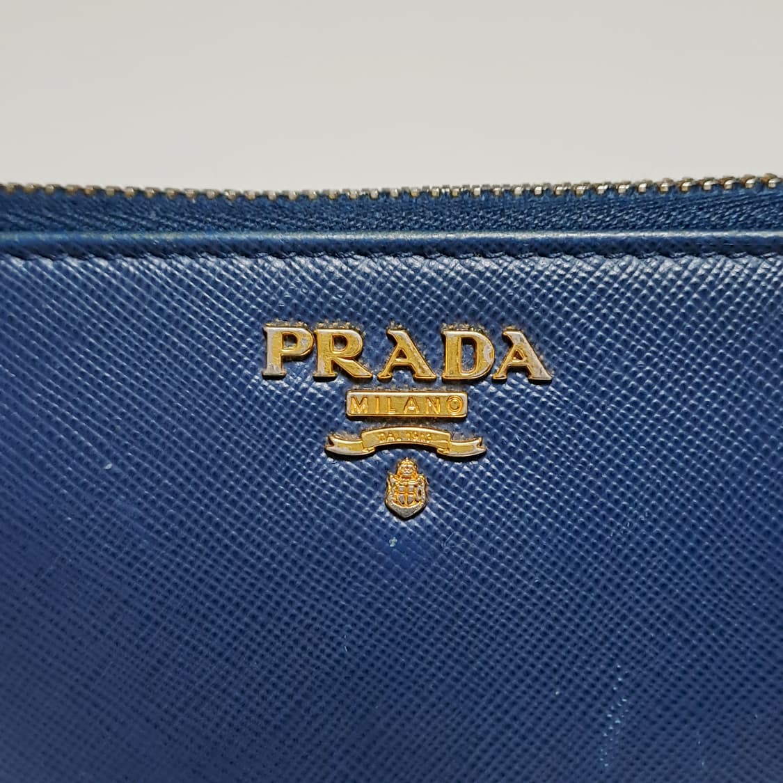 [100%/정품] 프라다 사피아노 지퍼 장지갑 네이비, 프라다지갑 상품이미지2