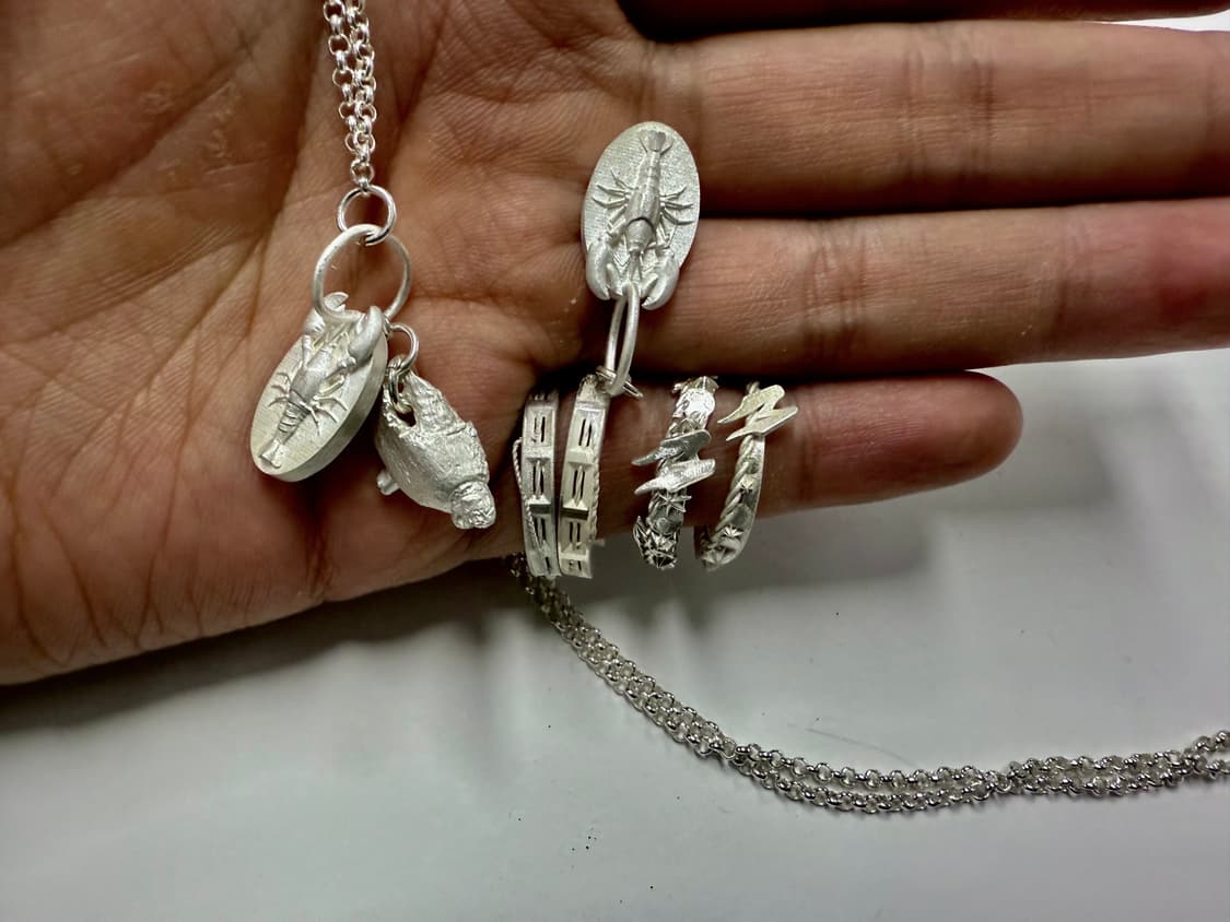 Sterling  silver 쉬어가는 수호천사 반지 링 상품이미지3