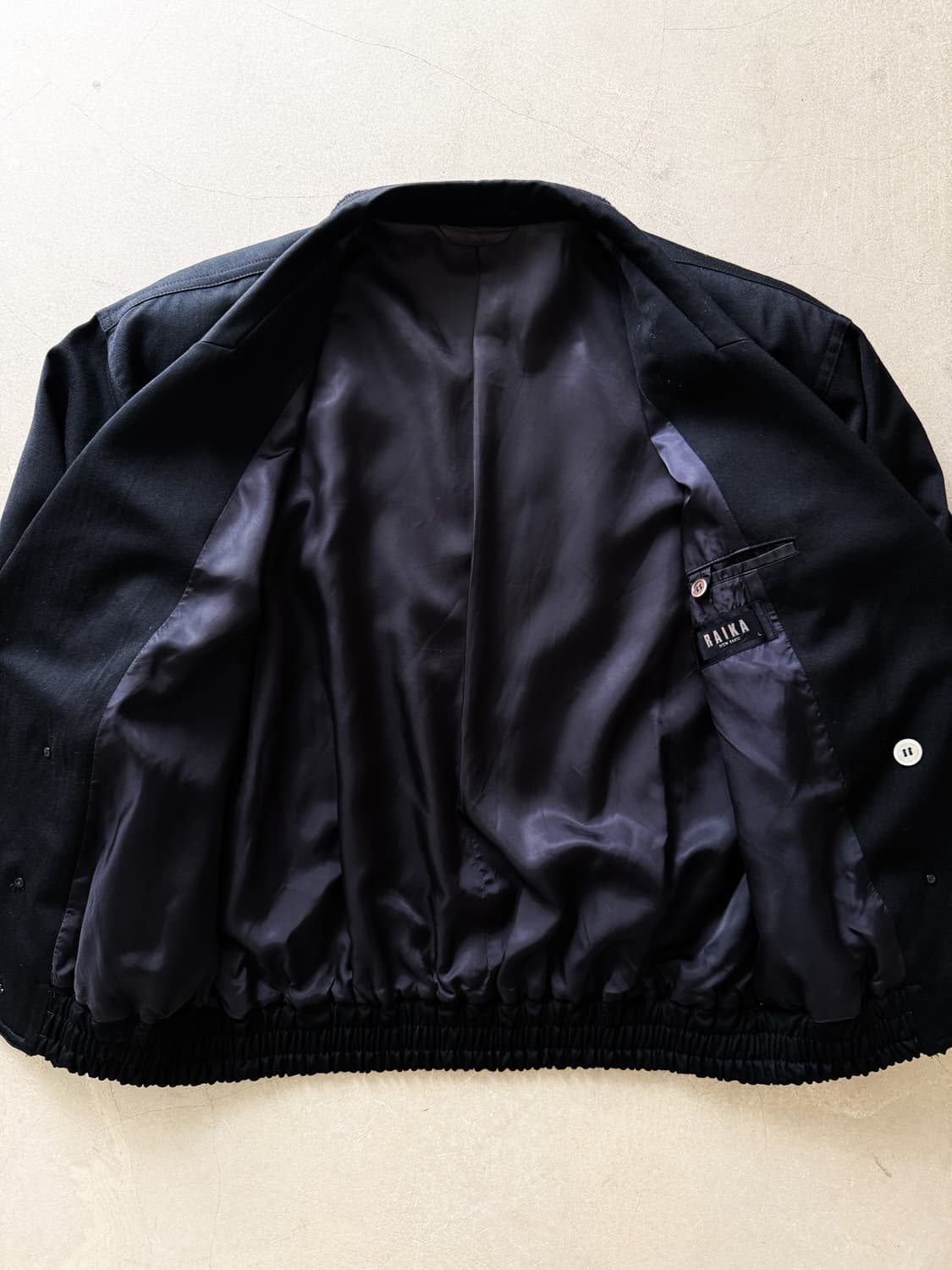 RAIKA Wool Double Button Bomber Jacket  상품이미지6