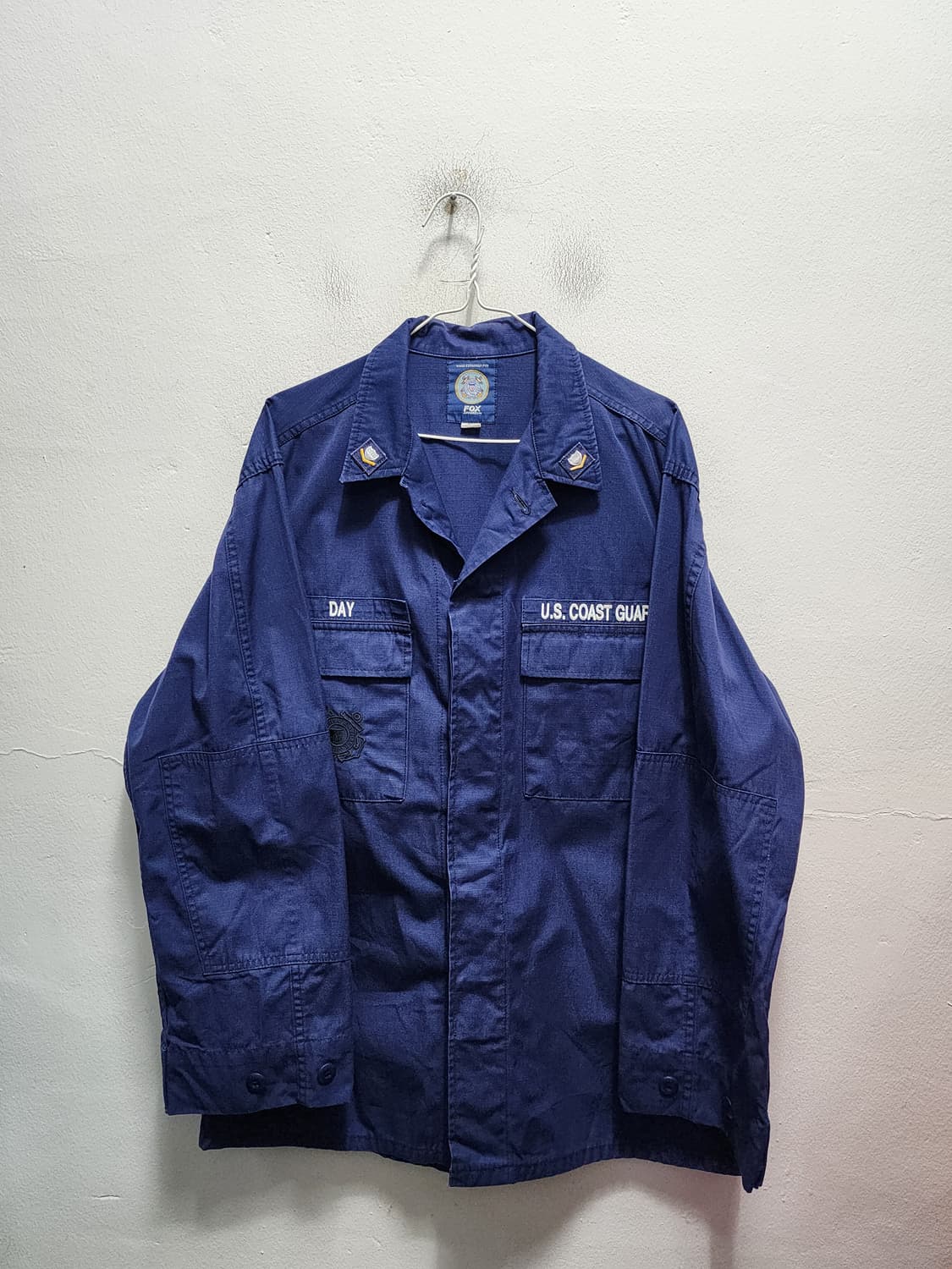 90s 밀리터리 USCG (미국 해안 경비대) 립스탑 셔츠  상품이미지1