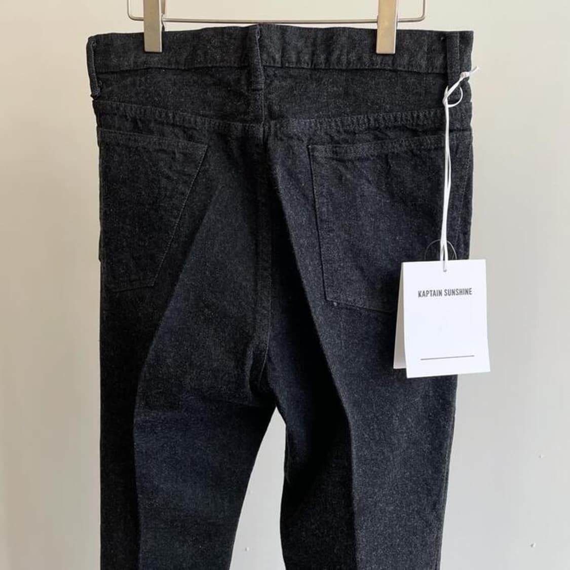 캡틴선샤인 스케이트 슈컷 데님 팬츠 블랙 원워시 34 상품이미지4