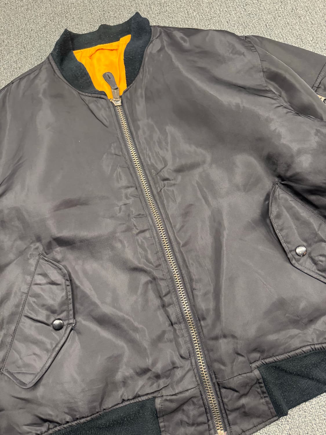 M)USA BUSTER 빈티지 블랙 MA-1 항공점퍼 상품이미지3