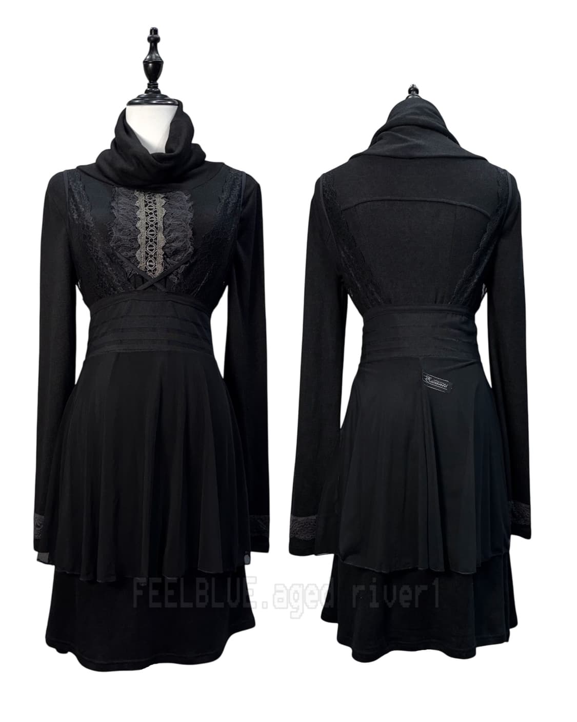 Slip Dress, OZZ ON,Fur jacket 3pcs Set 상품이미지5