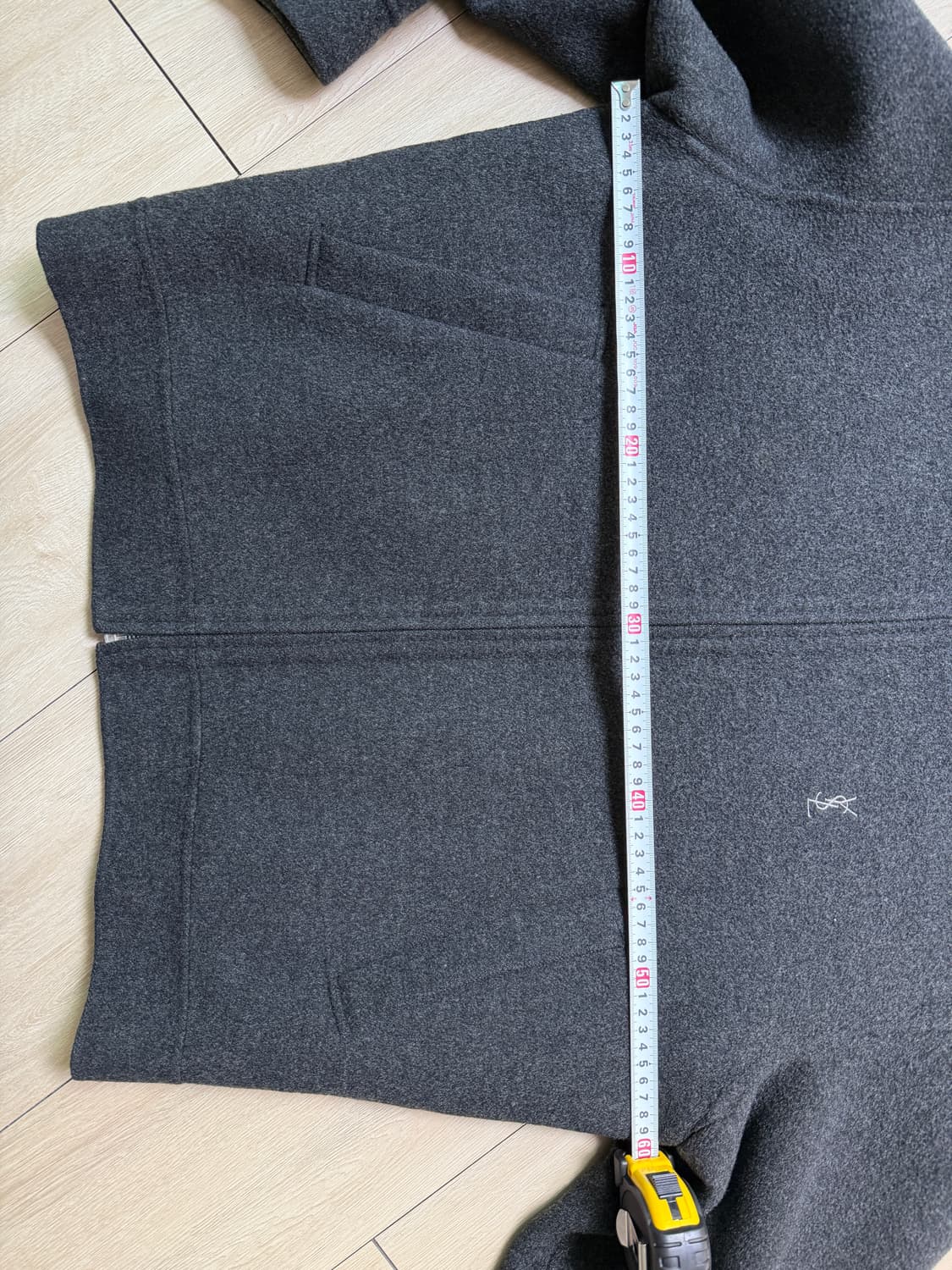 입생로랑 90s 빈티지 퍼카라 울자켓 상품이미지4