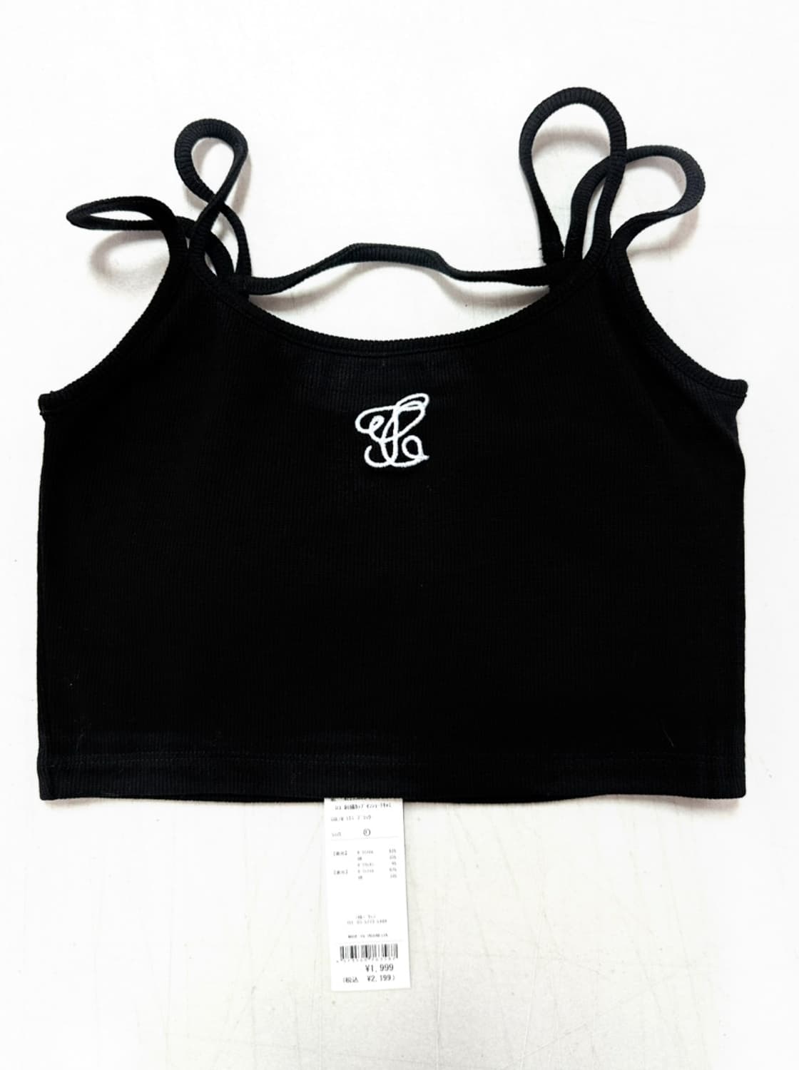 택 있음! 시부야109 Wego 슬리브리스 크롭탑  갸루 상품이미지2