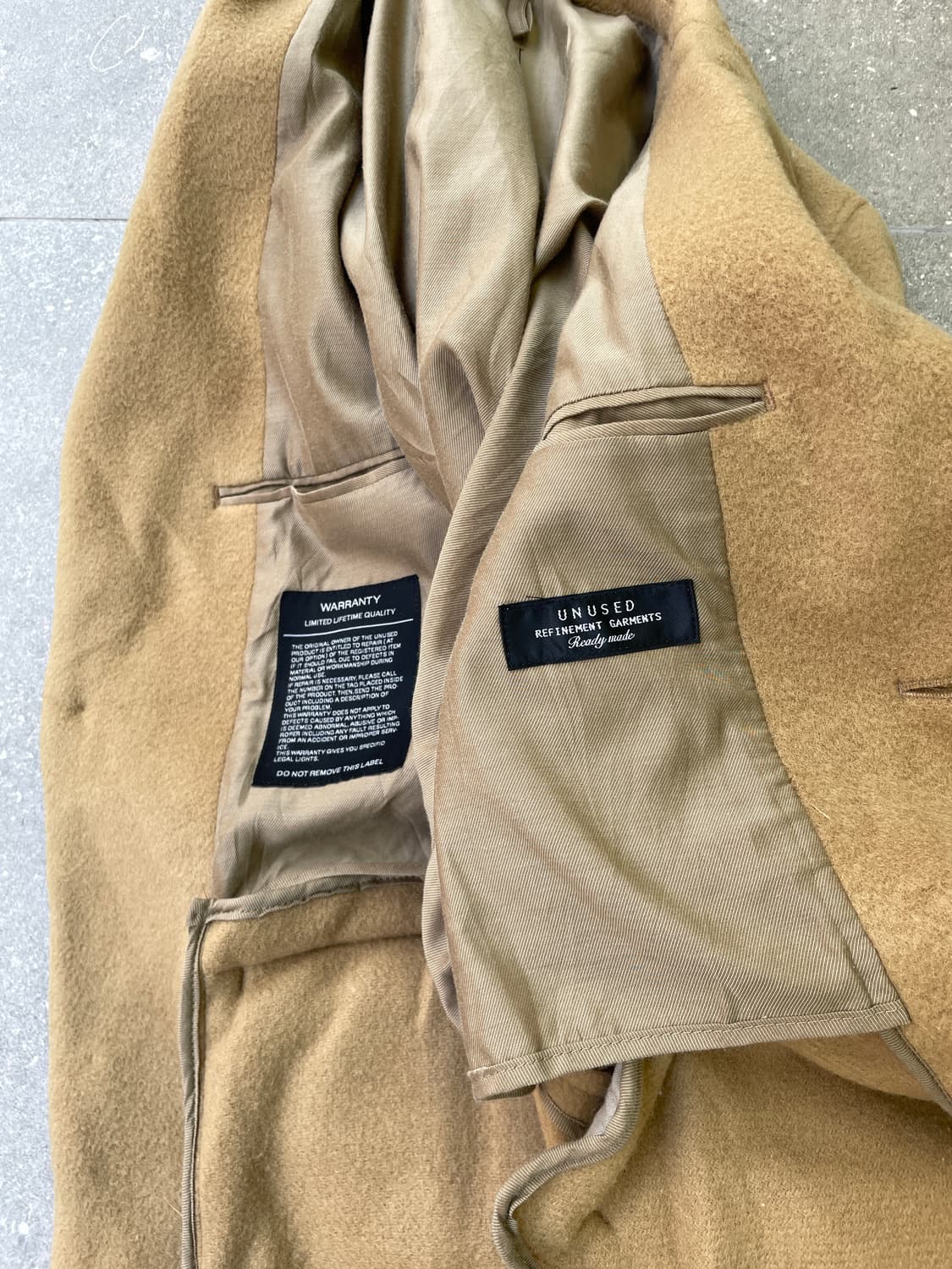 UNUSED chesterfield coat 언유즈드 상품이미지3