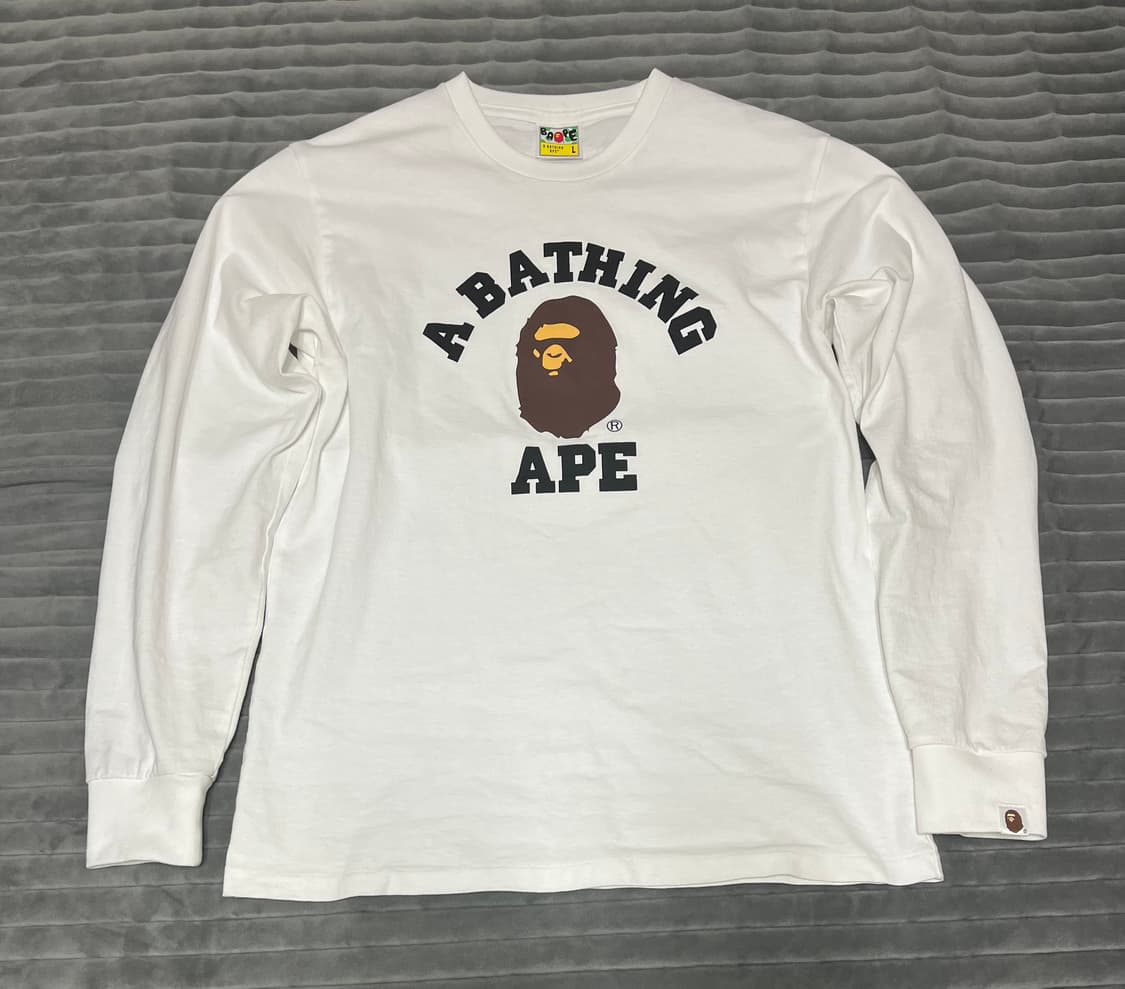 베이프 컬리지 롱슬리브 L 상품이미지1