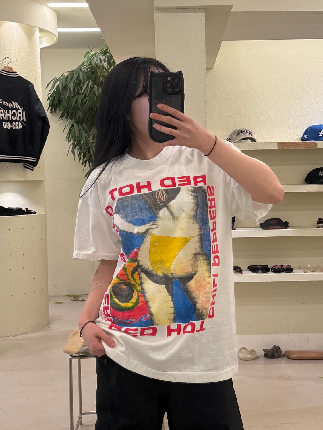 Red Hot Chili Peppers 클래식 로고 그래픽 반팔 티셔츠  상품이미지1