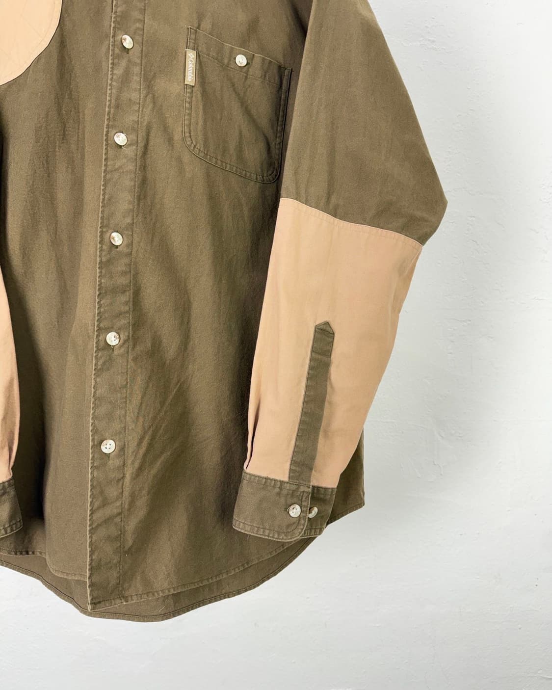 컬럼비아 카키 믹스 패치워크 헌팅 셔츠 상품이미지5