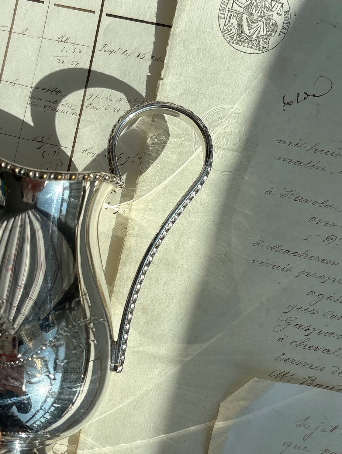 1940s 영국 빈티지 실버플레이트 크리머 저그 상품이미지5