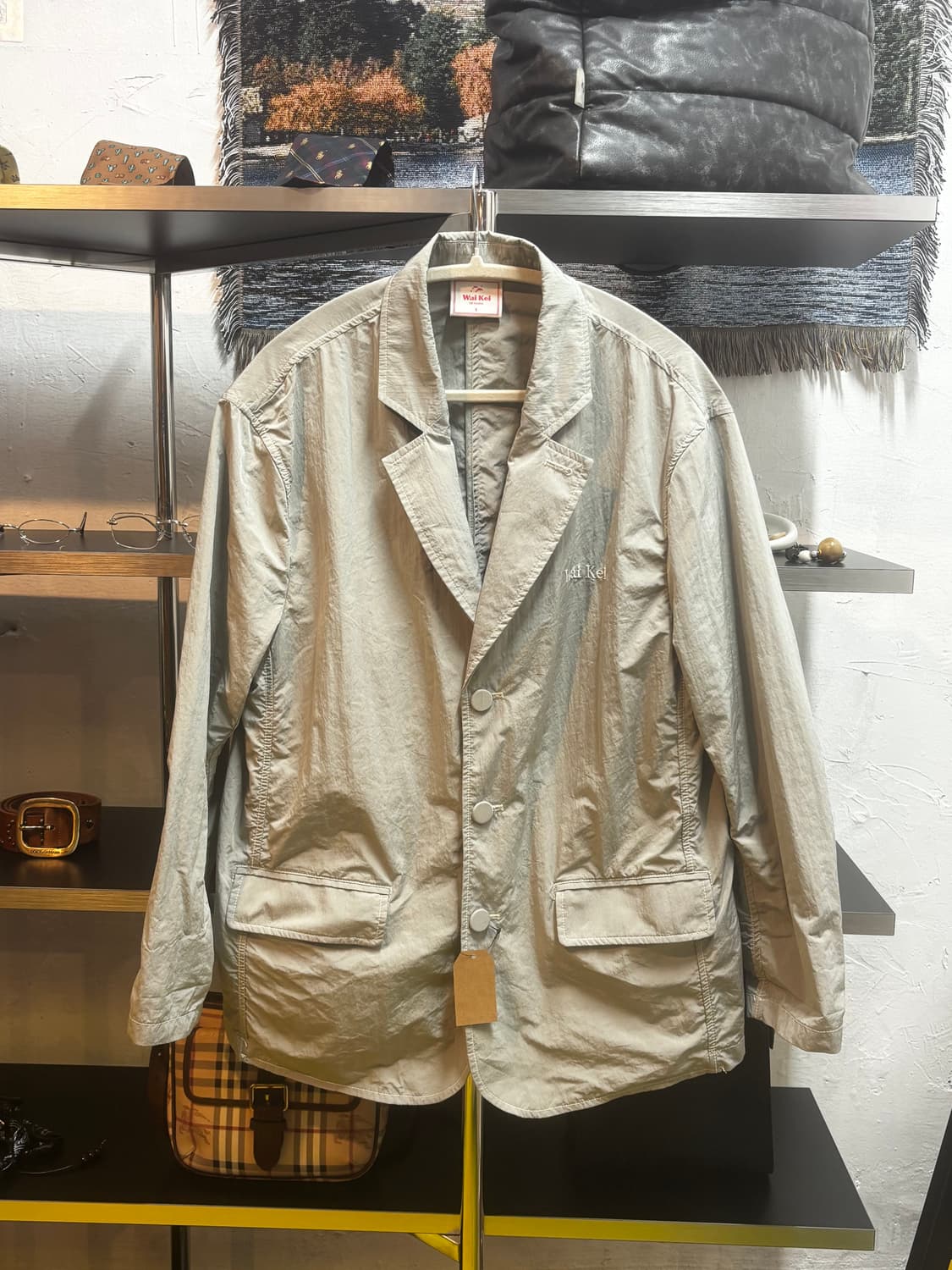 와이케이(WAIKEI)스티치 나일론 블레이저 상품이미지9