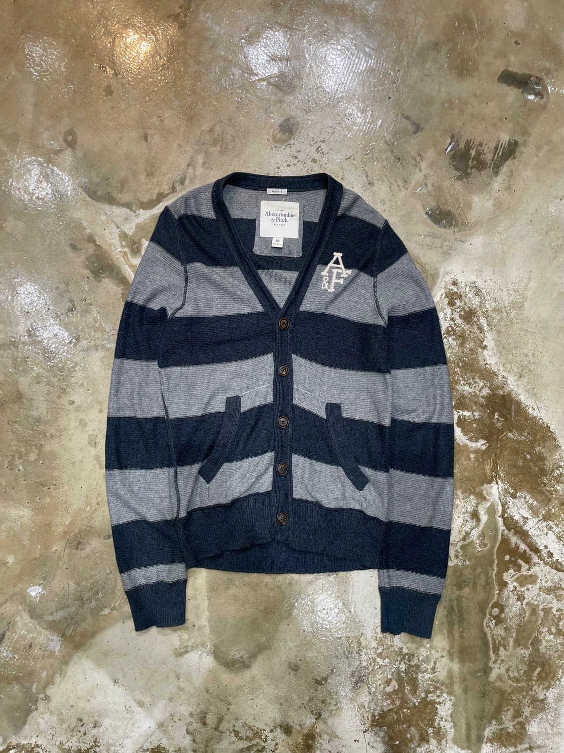 abercrombie & Fitch striped knit cardiga 상품이미지1