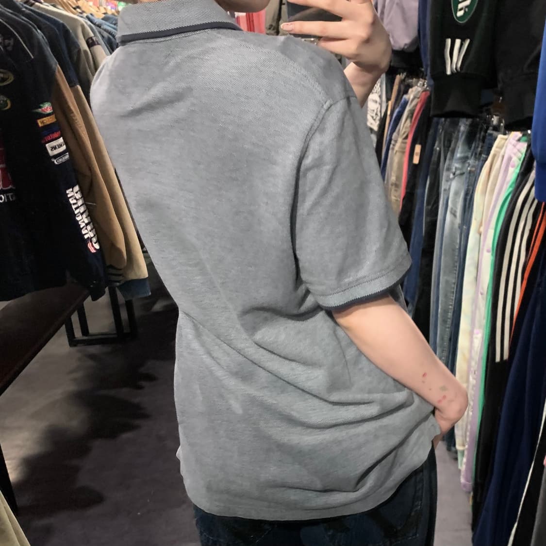 [IM] 타미힐피거 반팔 피케 셔츠 그레이 상품이미지6