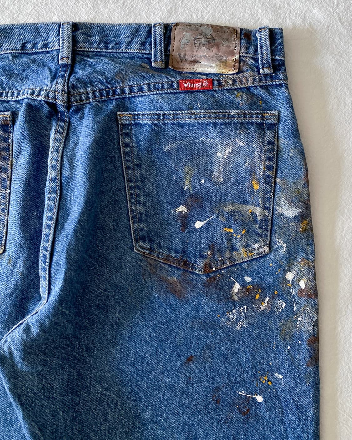 랭글러 페인팅 데님 팬츠 상품이미지7