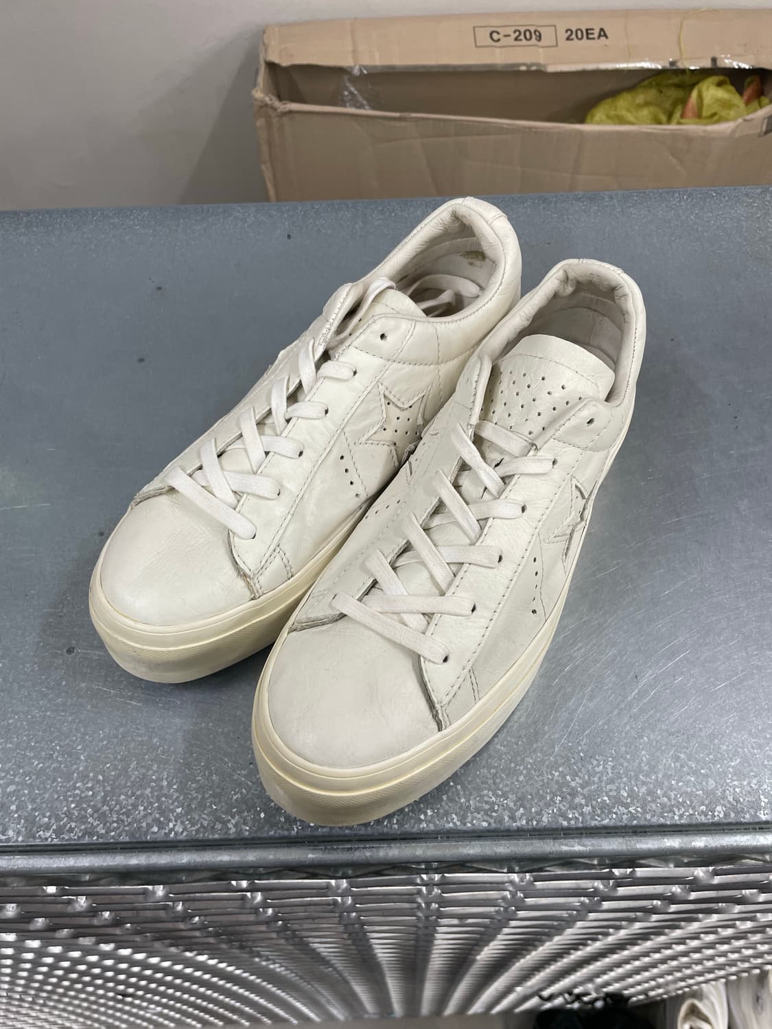 컨버스 원스타 플랫폼 화이트 255 상품이미지2