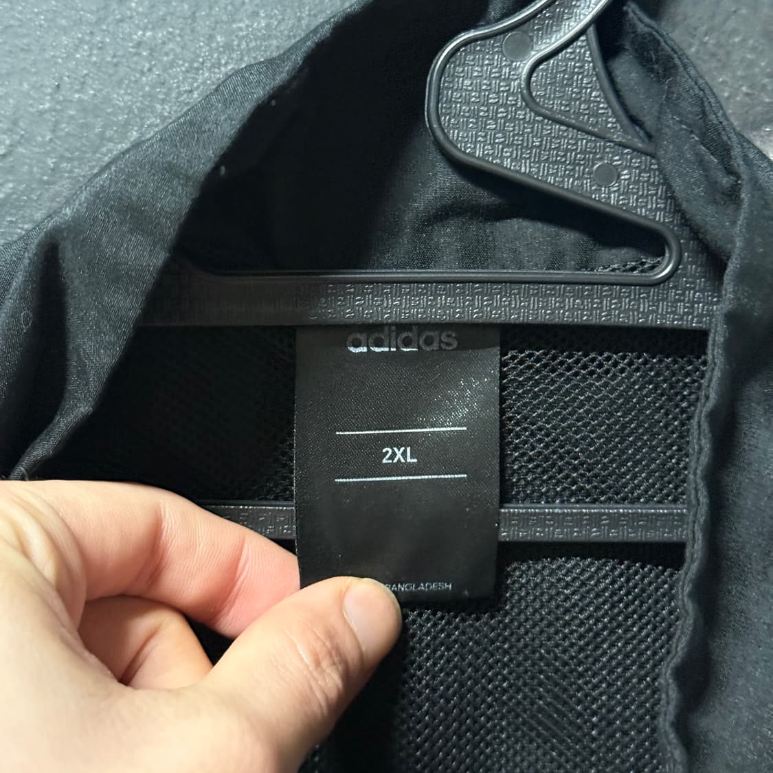 아디다스 빅사이즈 삼각 로고 매쉬 안감 윈드브레이커 자켓 상품이미지5