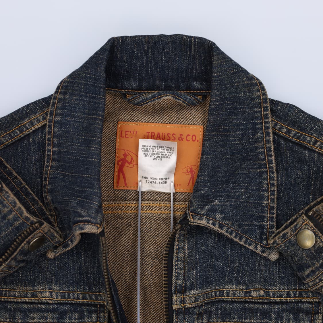 [M] 리바이스 여성 00s 데님 지핏 라이더 청자켓 N7015 상품이미지5
