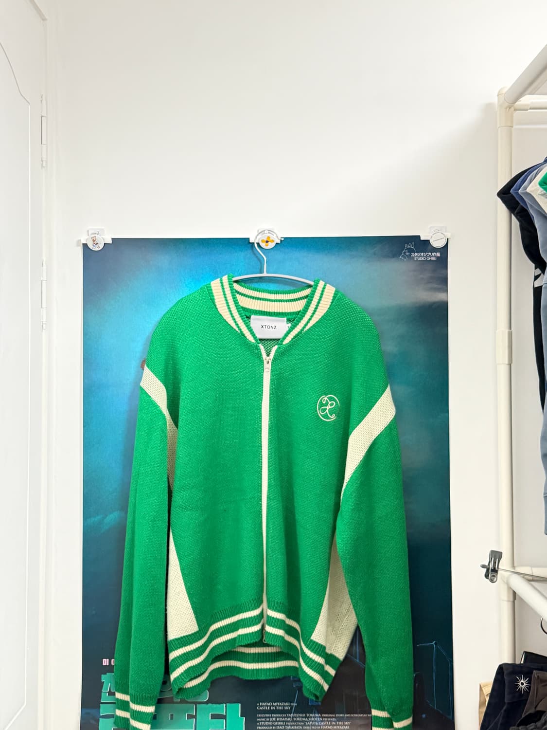 엑스톤즈 / 마리 스타디움 니트 집업 상품이미지2