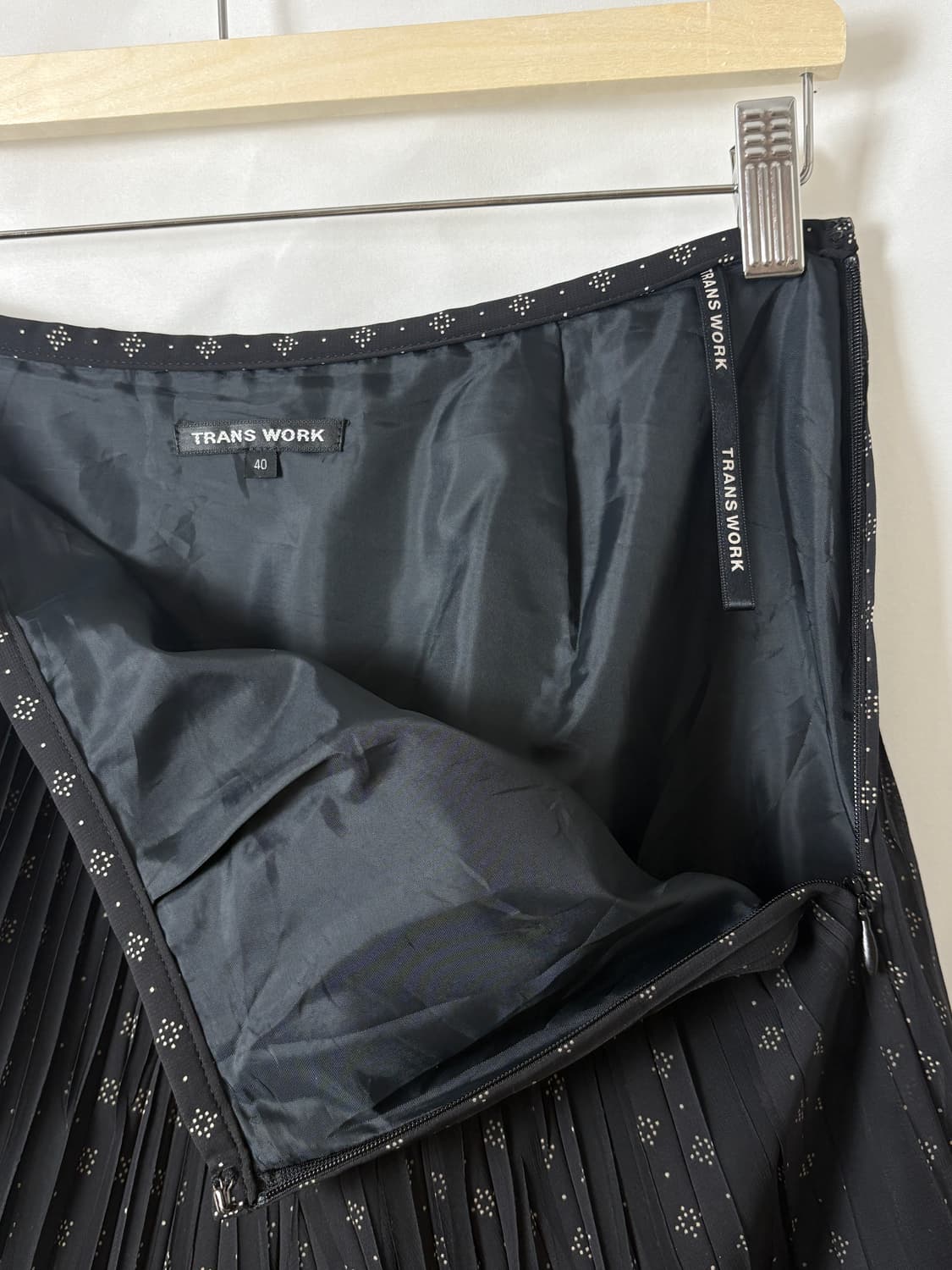 블랙 레이어드 플리츠 스커트 상품이미지3