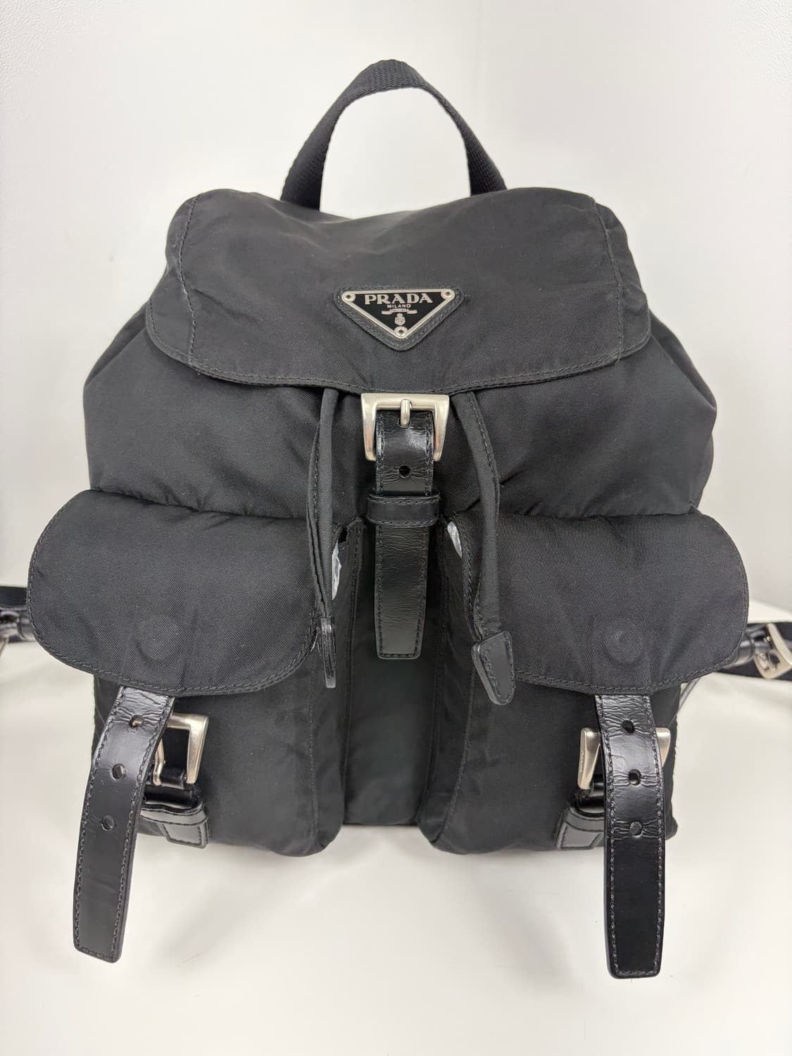 프라다 나일론 투포켓 스몰 백팩 상품이미지3