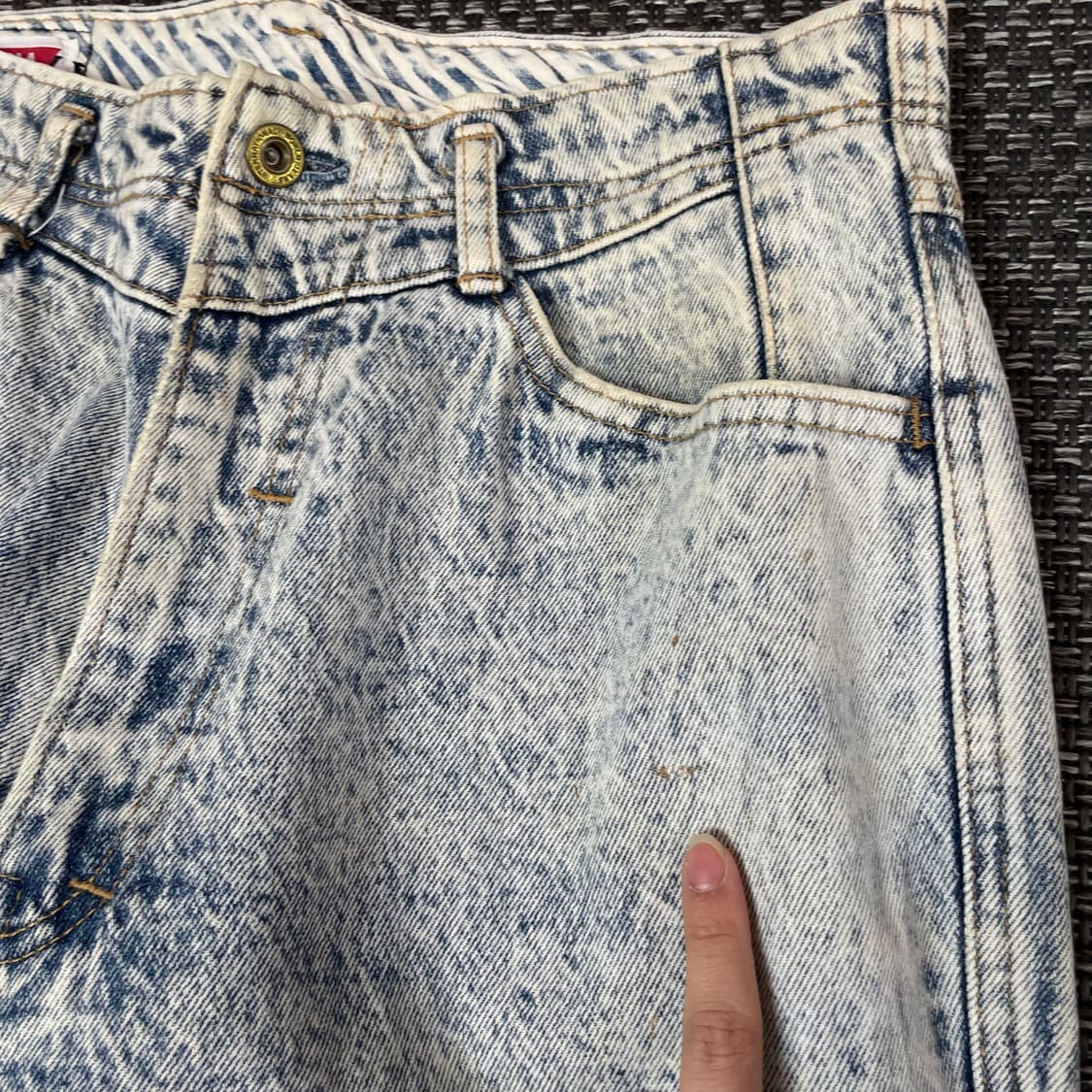 (30) 빅존 80s 스파나 연청 돌청 데님 팬츠 상품이미지5
