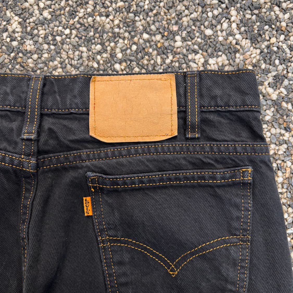90s 리바이스 550 오렌지탭 블랙진 (32)   상품이미지4