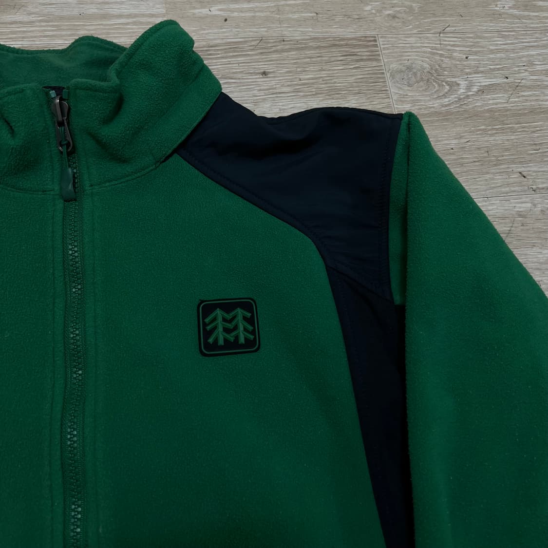 코오롱 윈드스토퍼 배색 플리스 후리스 자켓 [그린] M/95 상품이미지4