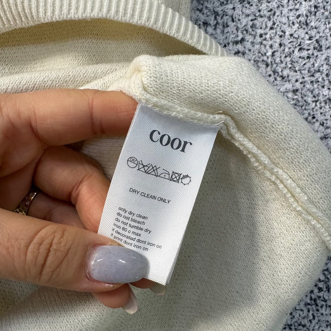 L 쿠어 울 캐시미어 니트 긴팔 0323J 상품이미지5