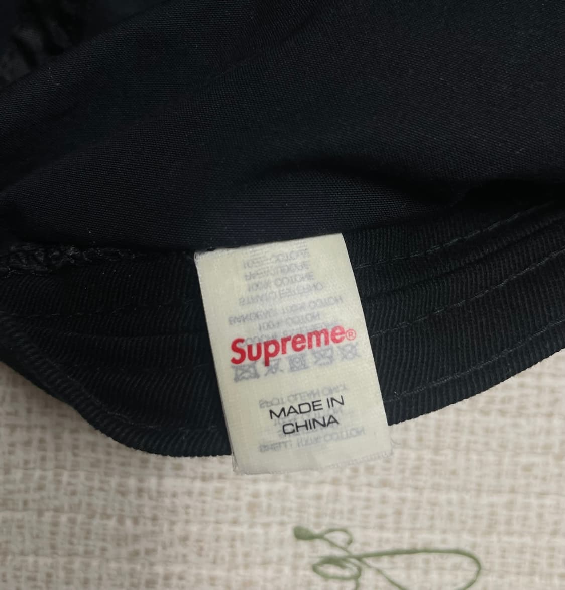 22fw 슈프림 벤틸 캠프캡 블랙 상품이미지4