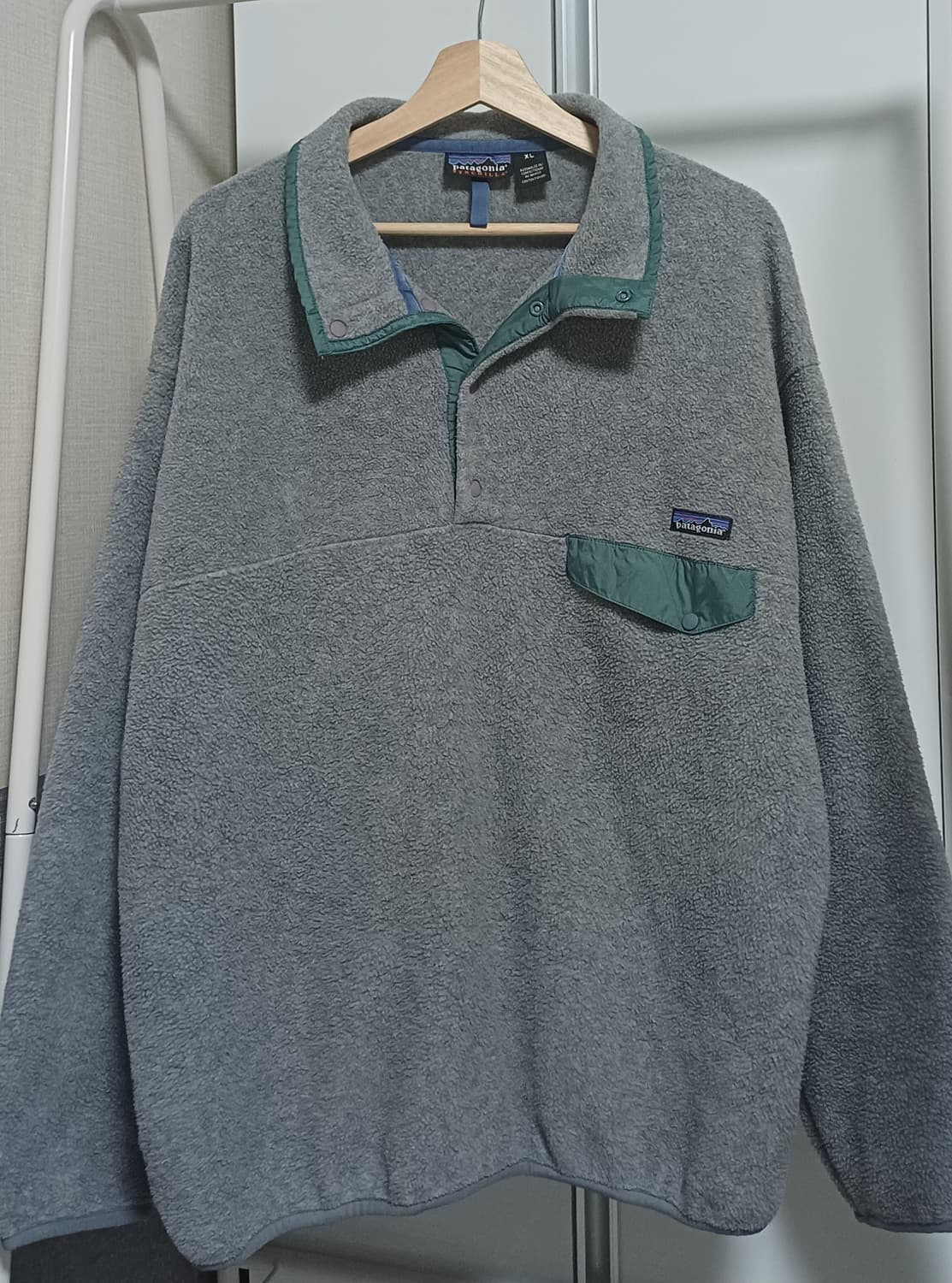 [L-XL] 파타고니아 신칠라 스냅티 올드 모델 그레이 / 블루 그린 상품이미지1