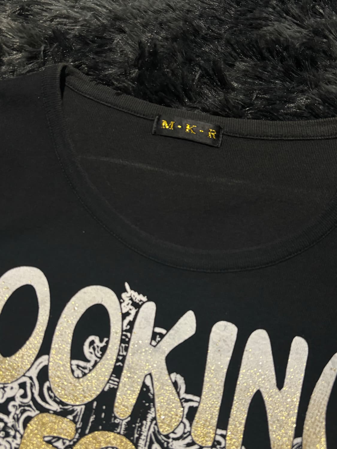 M.K.R. 스컬 레이스 레터링 반팔 티셔츠 상품이미지8