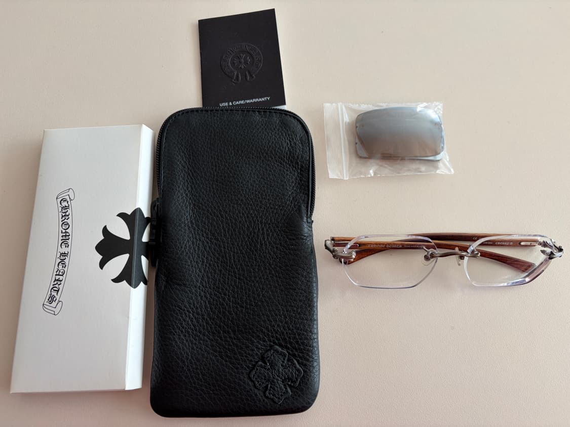 크롬하츠 clerrd 무테 우드 나무 안경 상품이미지1