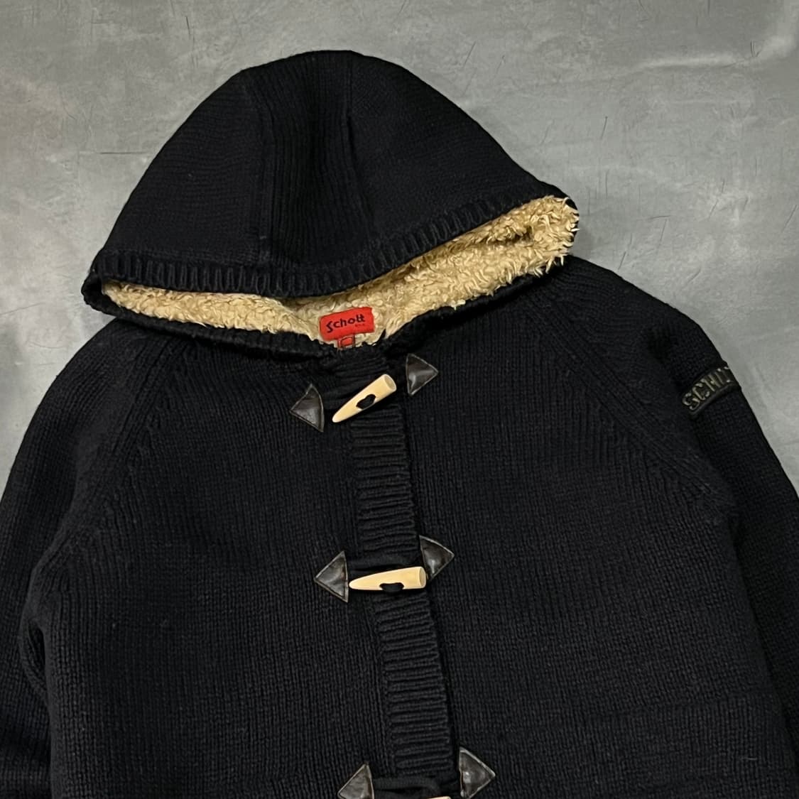  쇼트 더플 후드 가디건 y14746 상품이미지3